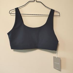 Everlane The Perform Sports Bra Size M Atlantic Blue Double Layer Stretch New